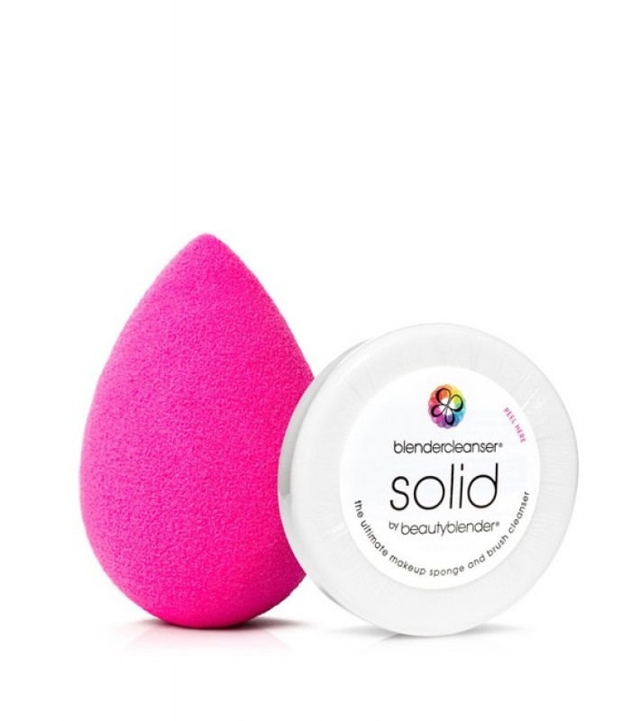 beautyblender sponge + mini solid blendercleanser