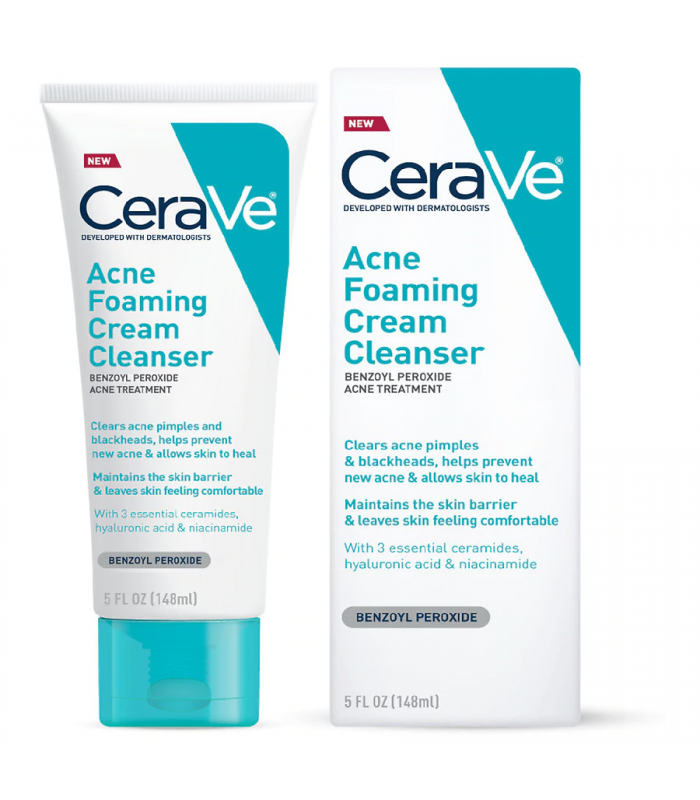 CeraVe Acne Foaming Cream Face Cleanser